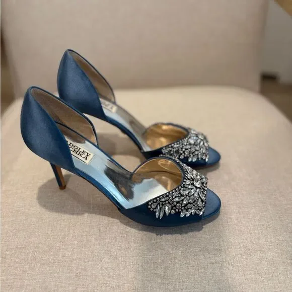 Badgley Mischka Candance, Stormy Blue Shoes - Picture 7 of 7